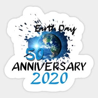 Earth Day 50th Anniversary 2020 Sticker